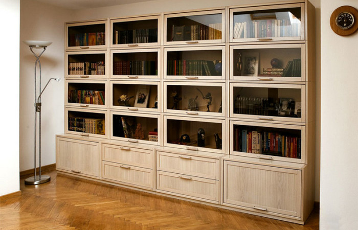 Книжный шкаф на заказ - Мебельная фабрика Адалит